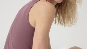 hessnatur Damen Tanktop im 2-er Pack aus Bio-Baumwolle - lila - Größe 48