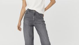 hessnatur Damen Jeans NELE Mid Rise Barrel Leg aus Bio-Denim - grau - Größe 29/29