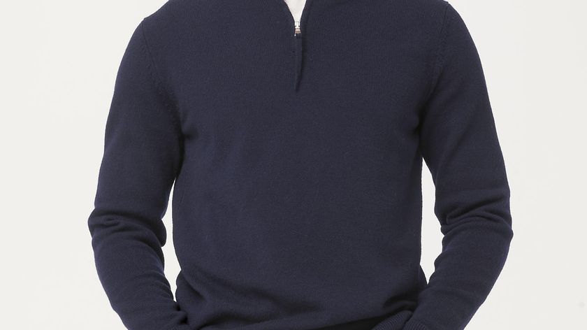 hessnatur Herren Troyer aus Bio-Lambswool - blau - Größe 48