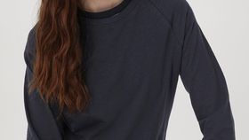 hessnatur Damen Slub Shirt Regular aus Bio-Baumwolle - blau - Größe 46