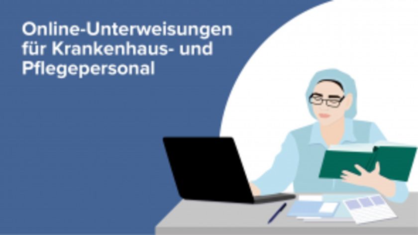 Online-Unterweisungen für Krankenhaus- und Pflegepersonal