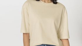 hessnatur Damen Heavy Shirt Oversize aus Bio-Baumwolle - natur - Größe 42