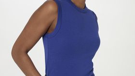 hessnatur Damen Softrib Top Slim aus Bio-Baumwolle und TENCEL™ Modal - blau - Größe 38