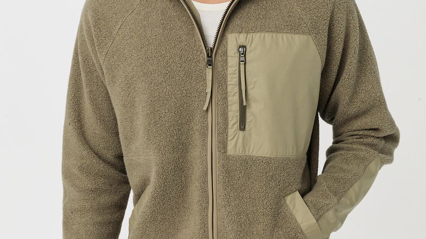 hessnatur Herren Fleece-Jacke BetterRecycling aus Bio-Baumwolle - beige - Größe 56