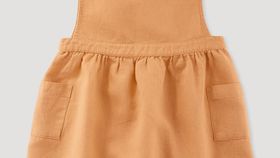 hessnatur Baby Kleid aus Leinen mit Bio-Baumwolle - orange - Größe 86/92