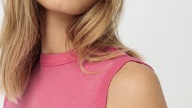 hessnatur Damen Ärmelloses Top aus Bio-Baumwolle - lila - Größe 40