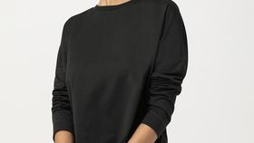 hessnatur Damen Langarm-Shirt aus Bio-Baumwolle - schwarz - Größe 42