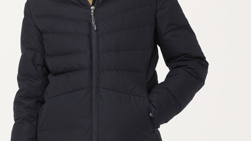 hessnatur Damen-Outdoor Daunenjacke Nature Shell aus Bio-Baumwolle mit Daunen - grau - Größe 42