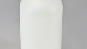 Rundflasche natur HDPE mit Pumpspender weiss 250ml