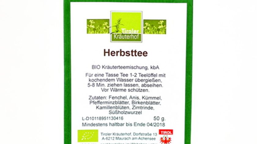 Biotee Herbsttee 