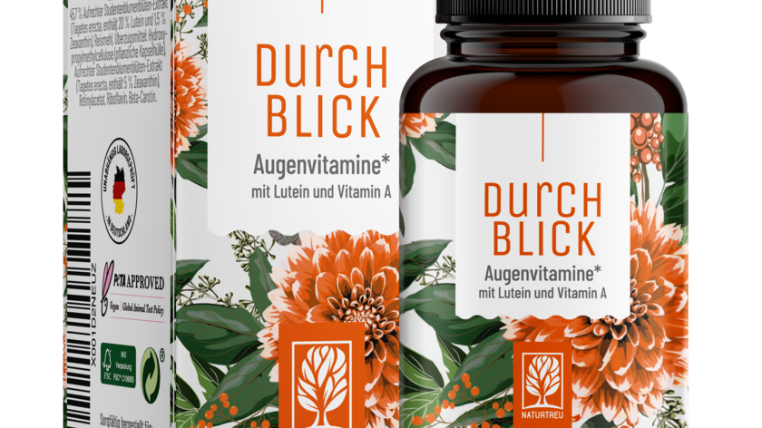 Augenvitamine mit Lutein und Vitamin A - Durchblick - 1 Dose Durchblick (die meisten Kunden kaufen 2 Dosen)