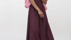 hessnatur Damen Midi-Kleid aus Bio-Baumwolle - lila - Größe 34