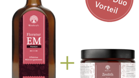 Set: Zeolith + Floratur EM Premium - Hergestellt mit Effektiven Mikroorganismen