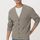 hessnatur Herren Strick-Cardigan aus Bio-Baumwolle und Bio-Merino - grau - Größe 46