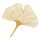 Aufkleber Set 4x3cm/1x7,5cm gold-transparent "Ginkgo"