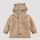 hessnatur Baby Walkjacke aus Bio-Merinowolle - beige - Größe 62/68