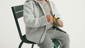 hessnatur Baby Fleece-Hose BetterRecycling aus Bio-Baumwolle - grün - Größe 86/92