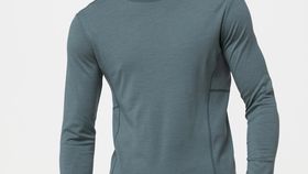 hessnatur Langarmshirt aus Bio-Merinowolle - grün - Größe 54