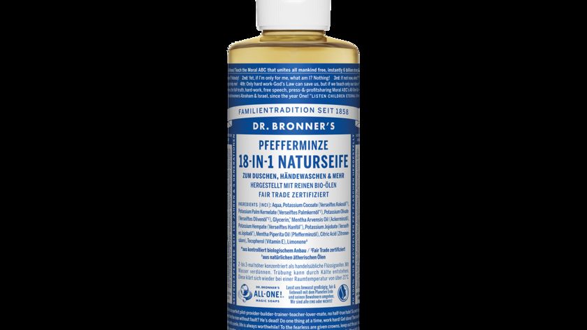 Dr. Bronner's 18-in-1 Naturseife, Pfefferminze, 240 ml