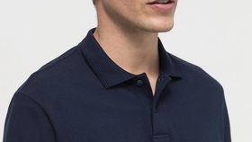 hessnatur Herren Polo-Shirt aus Bio-Baumwolle - blau - Größe 52