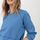 hessnatur Damen-Outdoor Sweatshirt aus Bio-Baumwolle mit Hanf und Schurwolle - blau - Größe 36