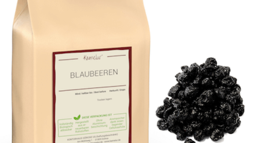 Blaubeeren, mit Saft gesüßt