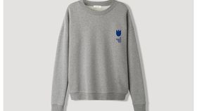 hessnatur Damen Sweatshirt Peace Friedi aus Bio-Baumwolle - grau - Größe 40