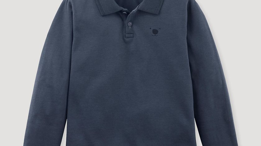 hessnatur Kinder Poloshirt aus Bio-Baumwolle - blau - Größe 134/140