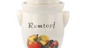 Rumtopf Keramik mit Dekor, 3,5 L