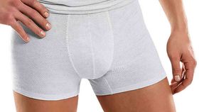 Herren Boxershorts aus Baumwolle & Silber gegen E-Smog