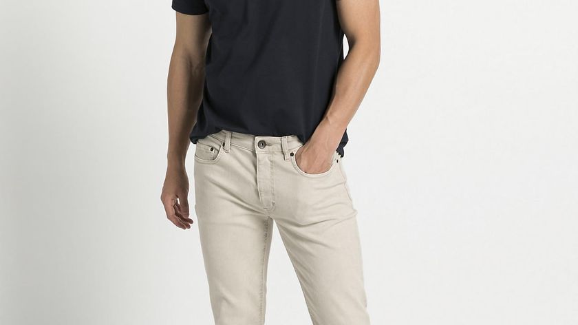 hessnatur Herren Jeans Jasper mineralgefärbt Slim Fit aus Bio-Denim - beige - Größe 30/32