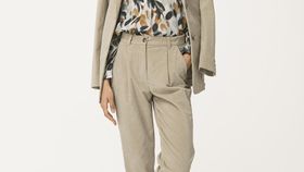 hessnatur Damen Cord-Hose aus Bio-Baumwolle - beige - Größe 48