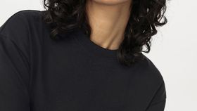 hessnatur Damen Heavy Shirt Oversize aus Bio-Baumwolle - schwarz - Größe 40