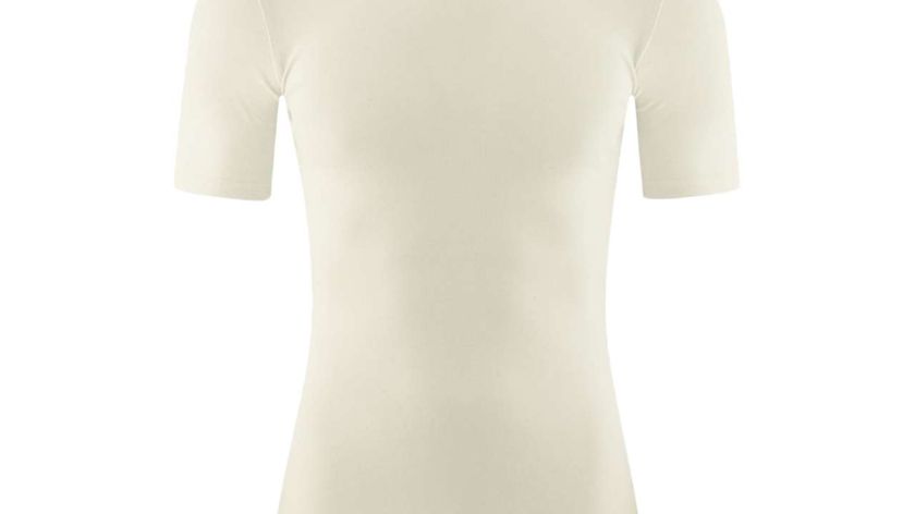 Unterhemd Herren: Kurzarm nahtlos aus Bio Baumwolle