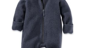 hessnatur Baby Wollfleece Overall aus Bio-Merinowolle - blau - Größe 98