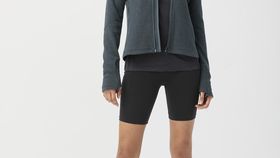 hessnatur Damen-Outdoor Performance Jacke aus Bio-Merinowolle mit Bio-Baumwolle - blau - Größe 34