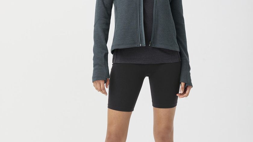 hessnatur Damen-Outdoor Performance Jacke aus Bio-Merinowolle mit Bio-Baumwolle - blau - Größe 34