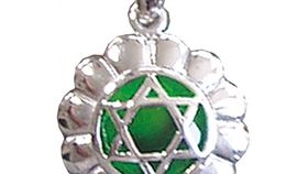 Anhänger "Anahatam Chakra" Zirkon Silber 925 4,4g