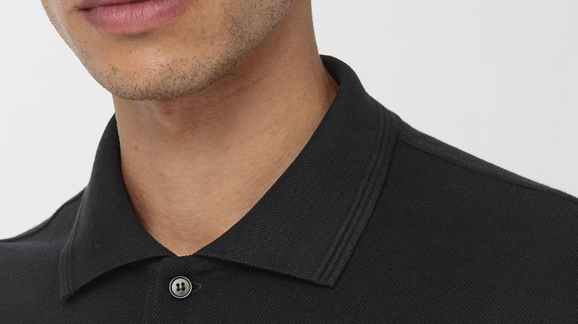 hessnatur Herren Poloshirt Zwirnjersey aus Bio-Baumwolle - schwarz - Größe 56