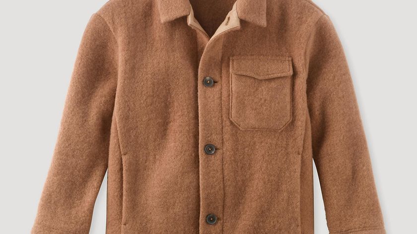 hessnatur Kinder Wollfleece Overshirt aus Bio-Merinowolle - braun - Größe 122/128