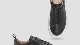 hessnatur Damen Sneaker - schwarz - Größe 36