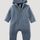 hessnatur Baby Walk-Overall aus Bio-Merinowolle - blau - Größe 98/104