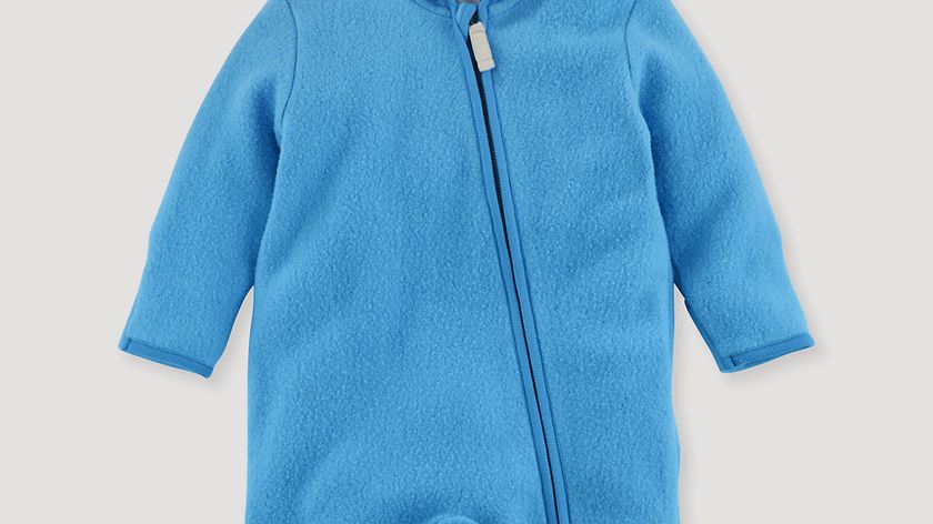 hessnatur Baby Fleece-Overall aus Bio-Baumwolle - blau - Größe 98