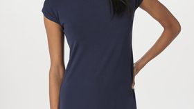 hessnatur Damen Nachthemd Regular PURE FLOW aus TENCEL™ Modal - blau - Größe 48