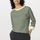 hessnatur Damen Slub Shirt Streifen Regular aus Bio-Baumwolle - grün - Größe 38