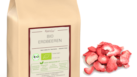 Bio Erdbeeren, gefriergetrocknet, Scheiben