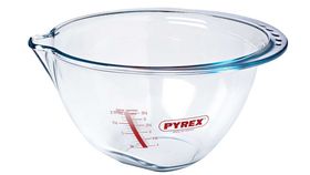 Pyrex Schüssel aus Borosilikatglas mit breiter Tülle & Griffrand