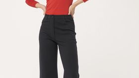 hessnatur Damen Jersey-Hose aus Bio-Baumwolle - schwarz - Größe 48