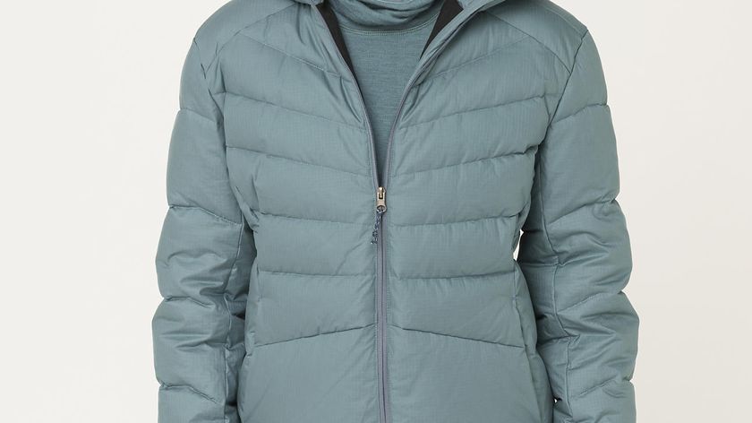 hessnatur Damen-Outdoor Daunenjacke Nature Shell aus Bio-Baumwolle mit Daunen - grün - Größe 36