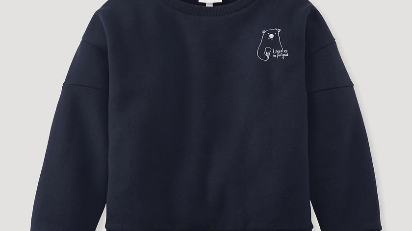 hessnatur Kinder Sweatshirt aus Bio-Baumwolle - blau - Größe 134/140